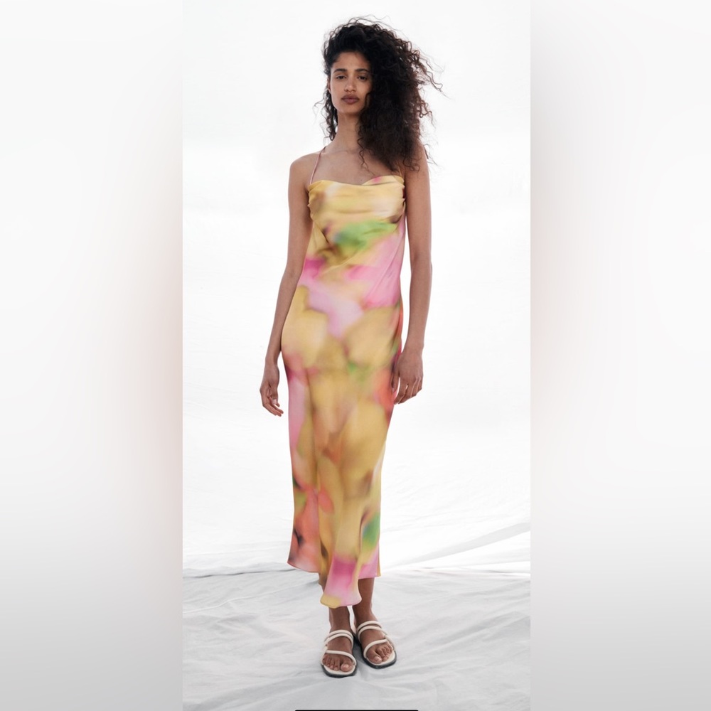‼️ ZARA TIE DYE SLIP DRESS ‼️